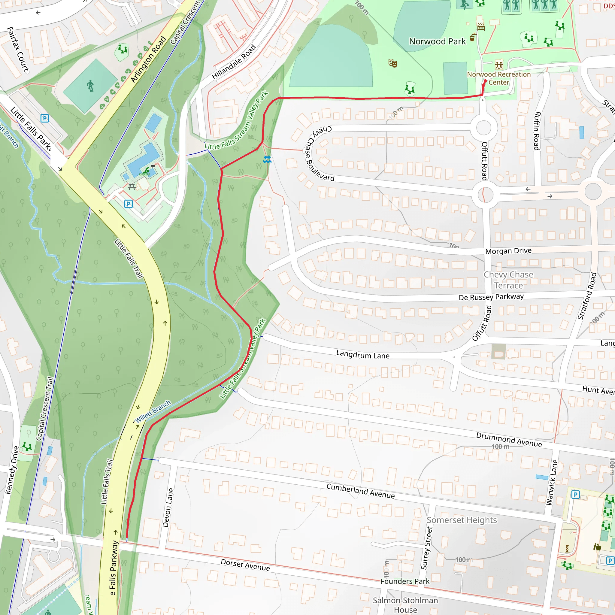 Willet Branch Walk mobile static map