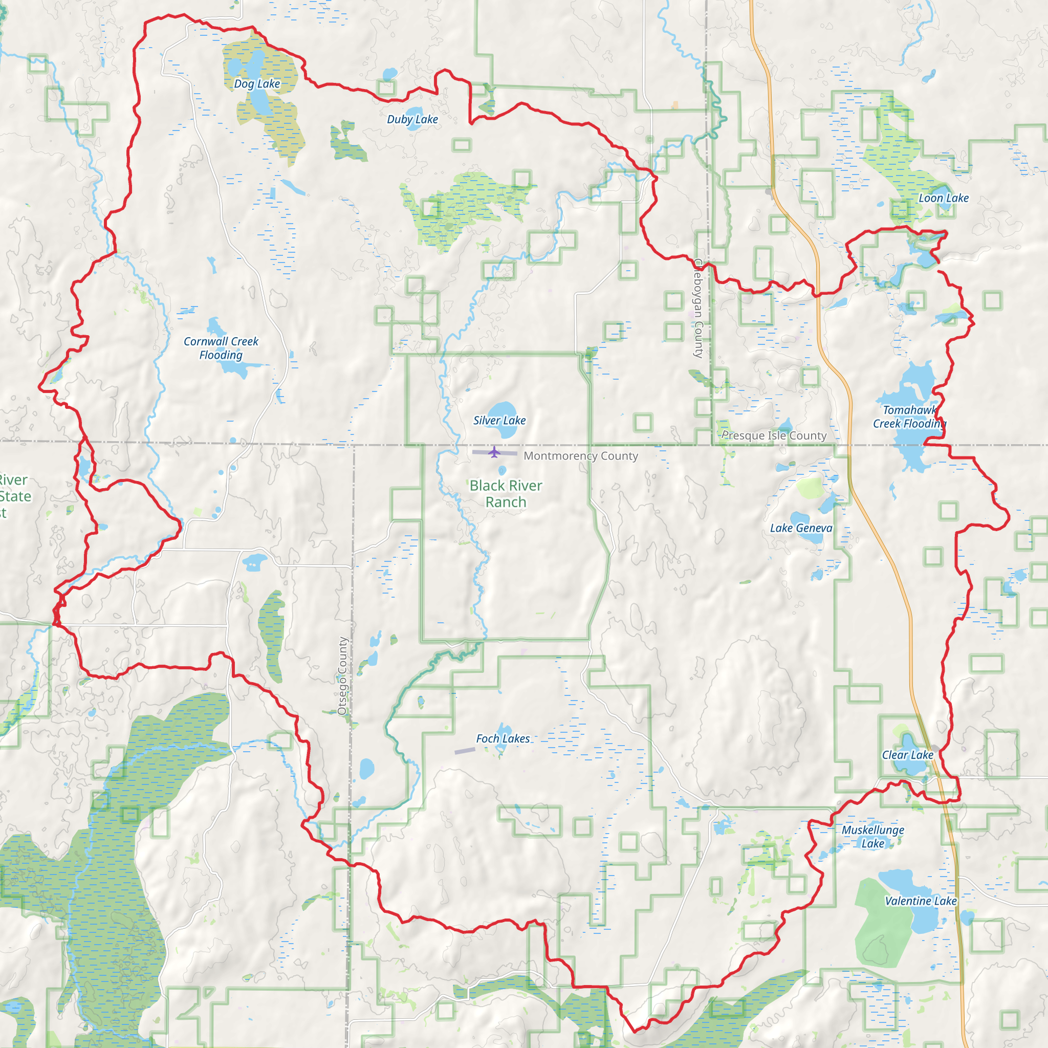 High Country Pathway mobile static map