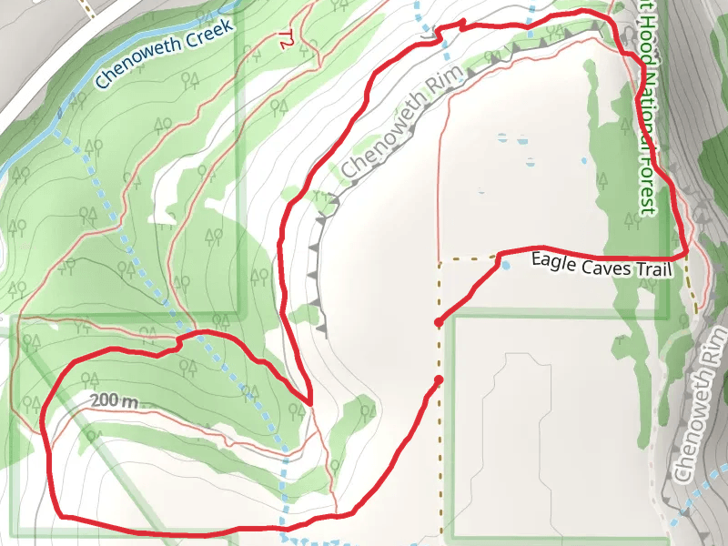 Oak Ridge Trail, Upper Bench Trail and Eagle Caves Loop Trail