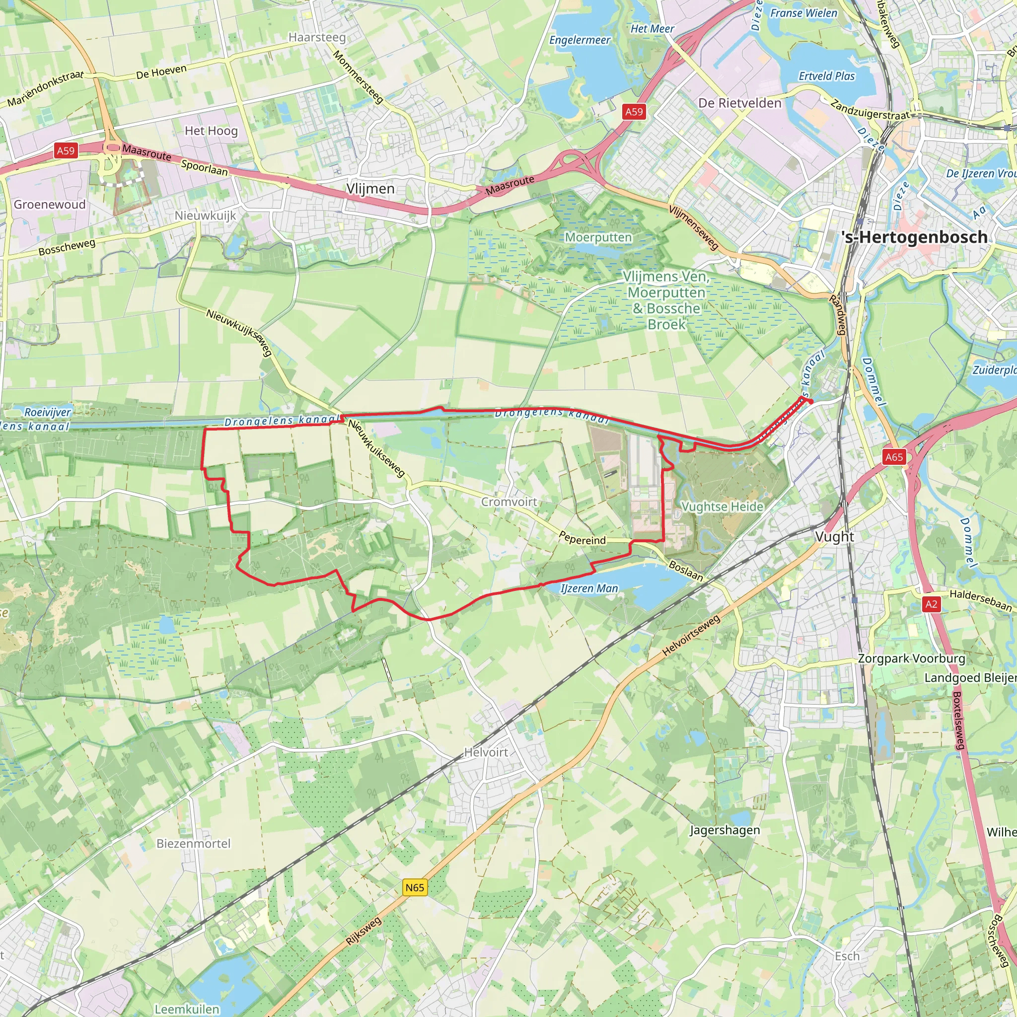 De Ijzeren Man and Helvoirtsche Loop mobile static map