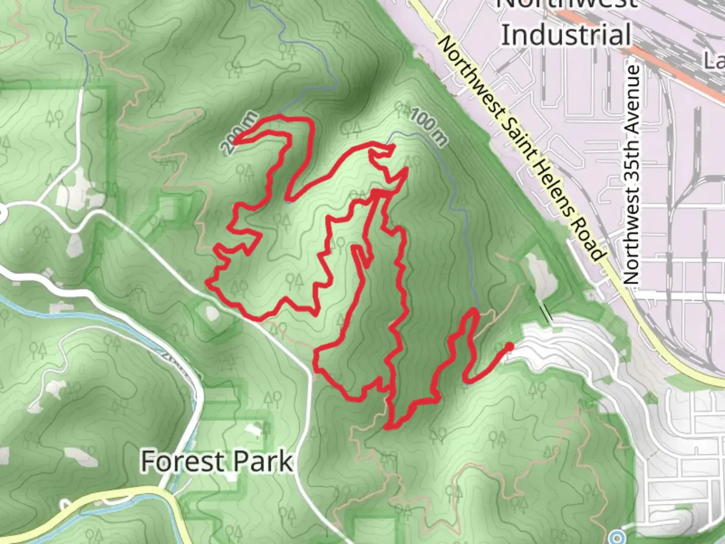 An image depicting the trail Northwest Leif Erikson Drive - Alder Loop Trail and its surrounding area.
