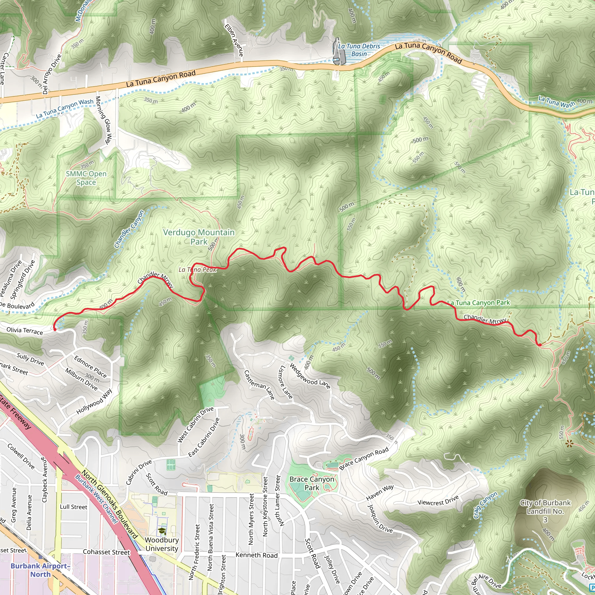 Chandler Motorway mobile static map