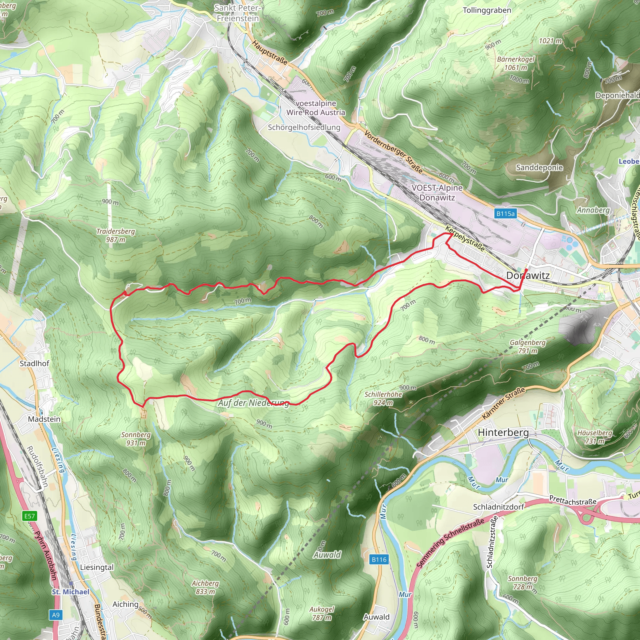 Lowland Valley Loop Trail mobile static map