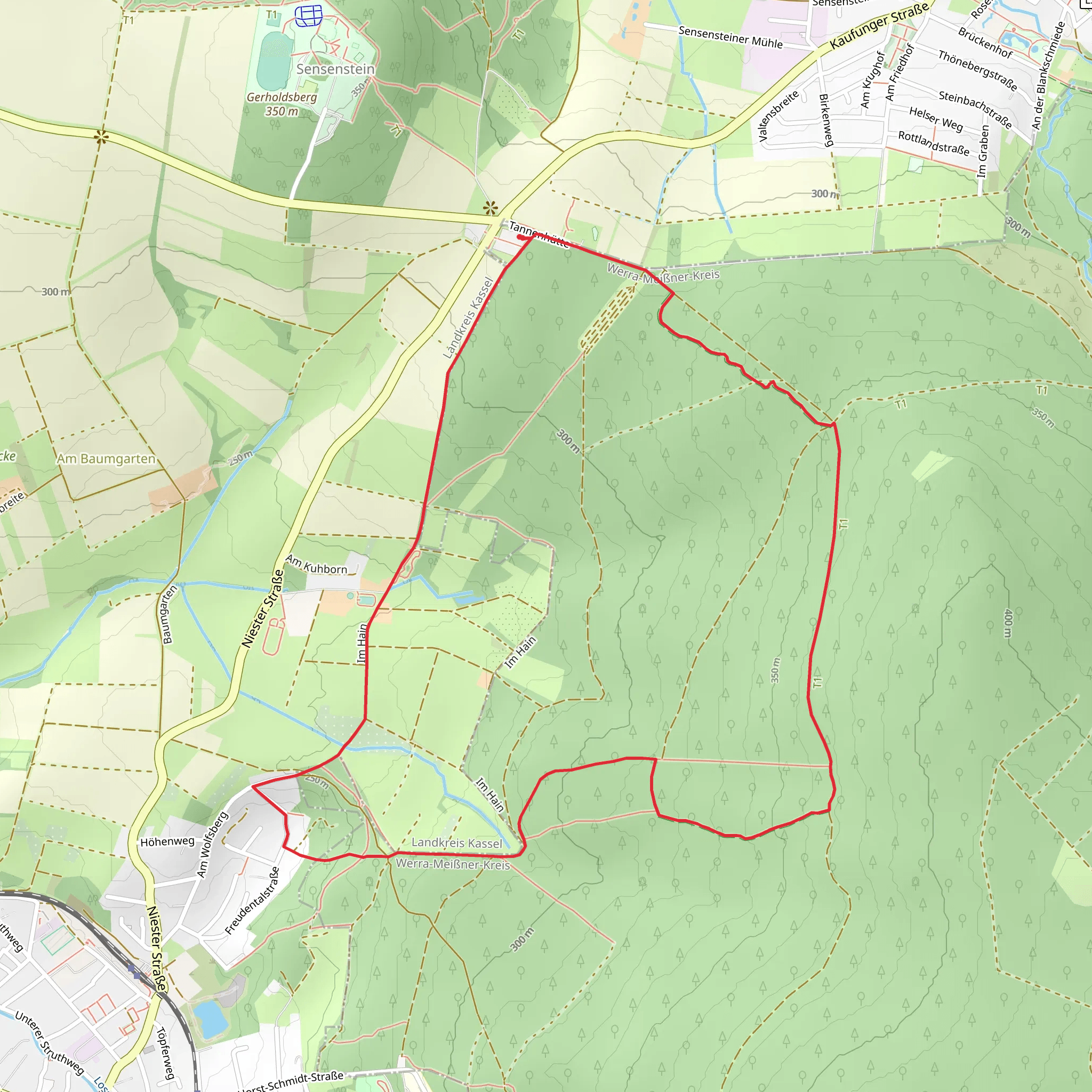 Rundweg Zollstock and Saufang mobile static map