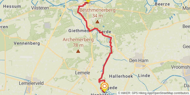 Overijssels Havezatenpad stage 7 Map