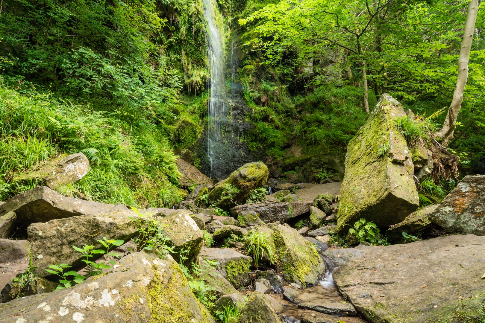 An image depicting the trail Mallyan Spout and Beck Hole from Goathland and its surrounding area.