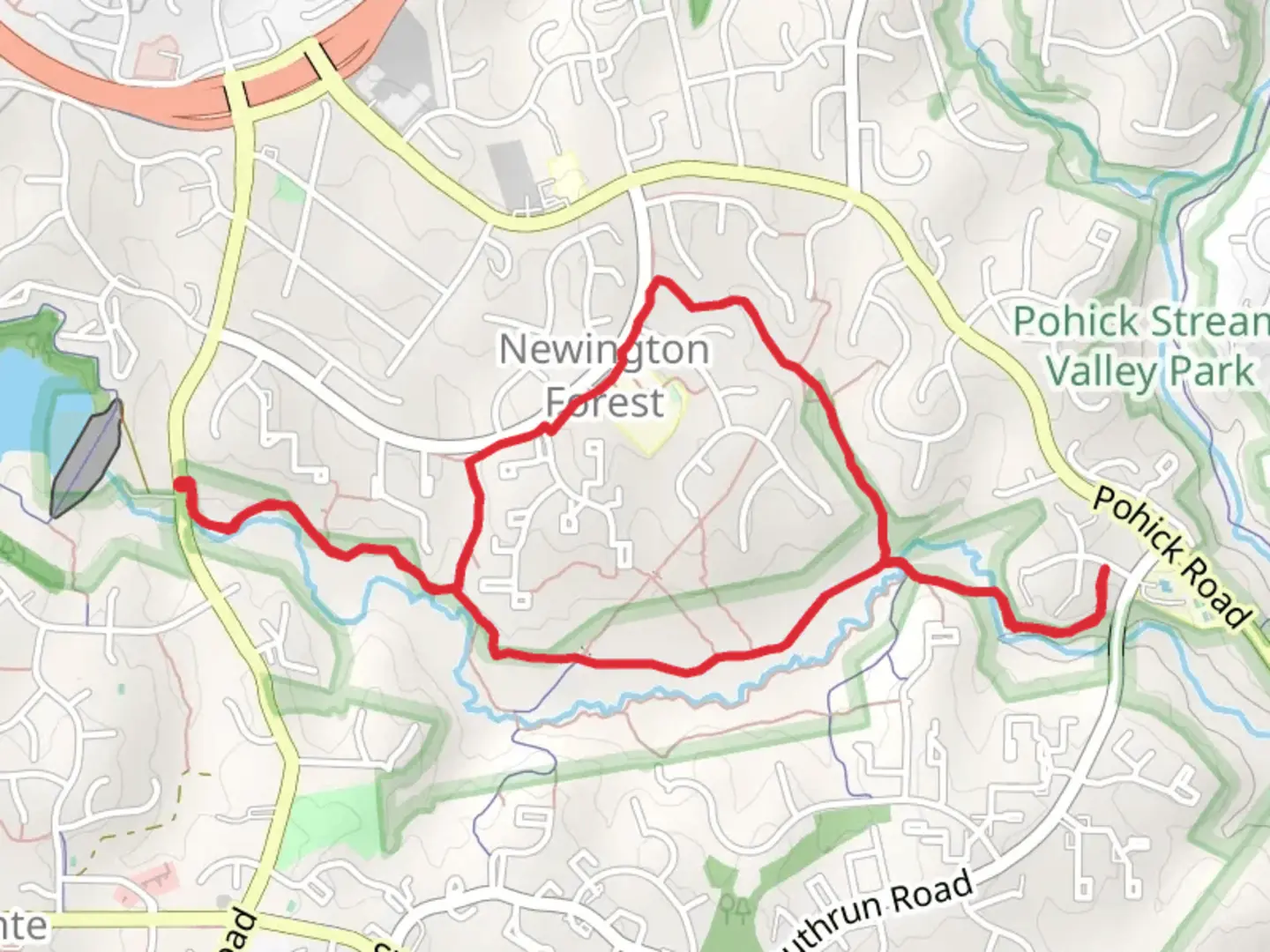 An image depicting the trail Fairfax County and Connector Loop Trail and its surrounding area.