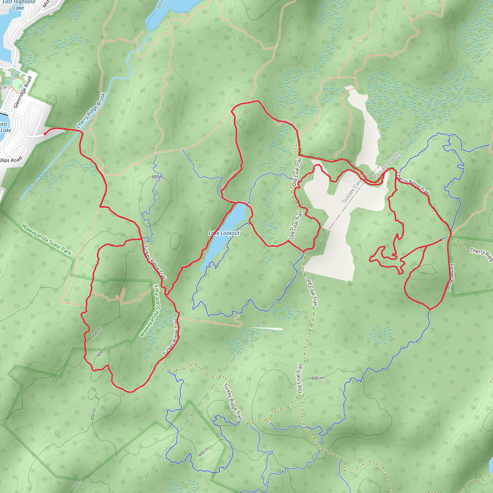 Pines, Moji Swamp and Pickle Loop mobile static map
