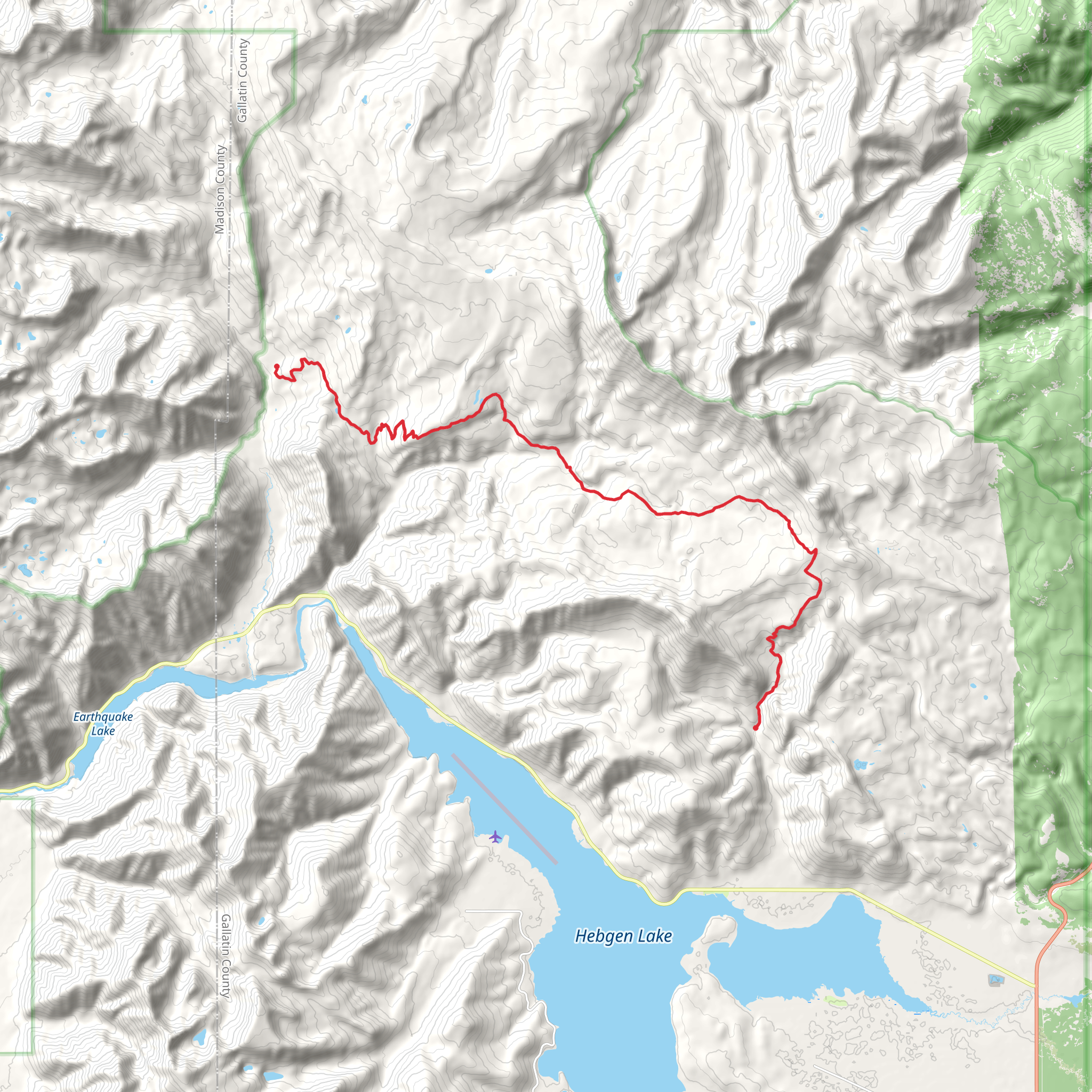 Red Cub Trail mobile static map
