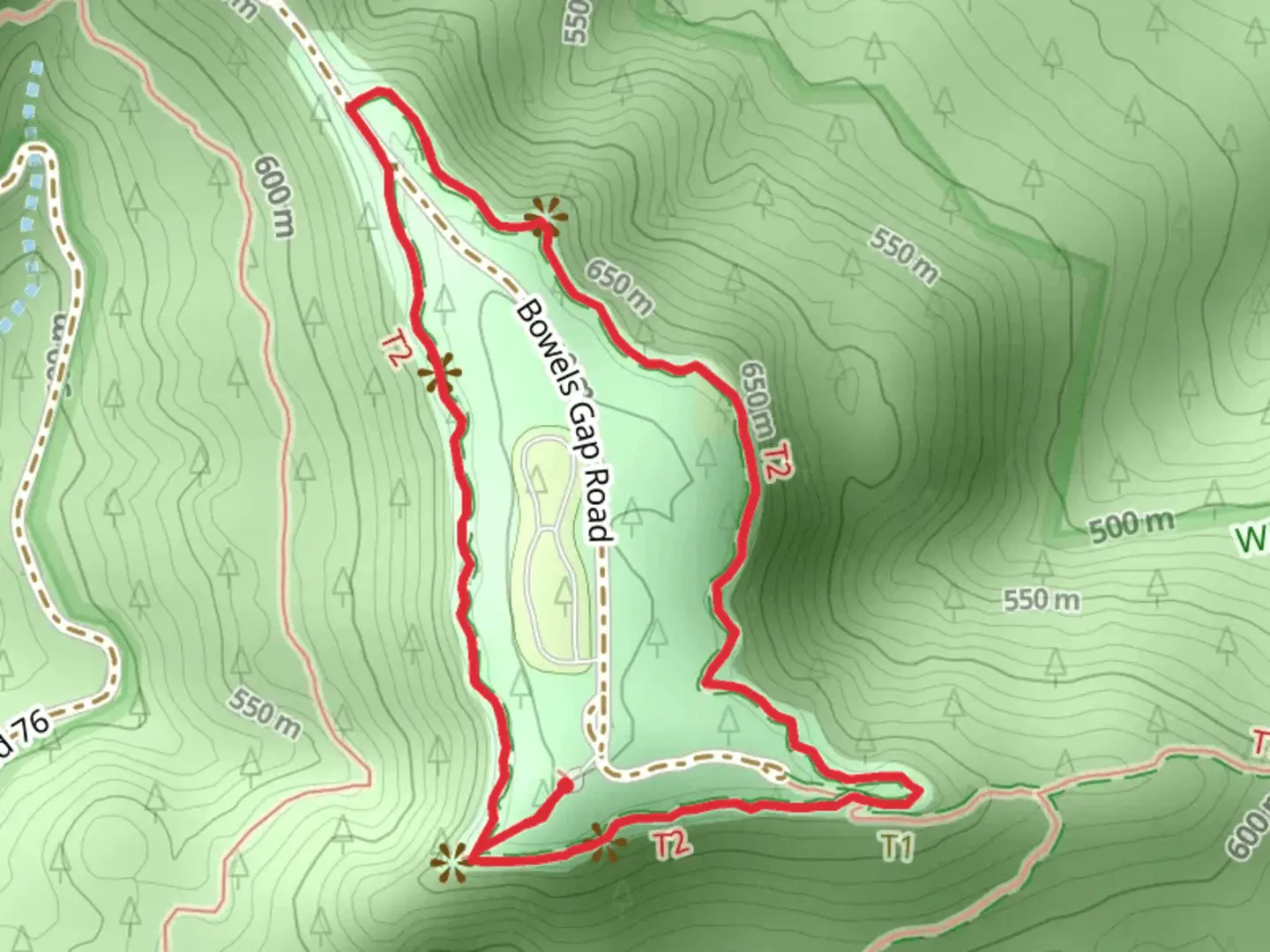 An image depicting the trail White Rock Mountain Rim Loop Trail and its surrounding area.
