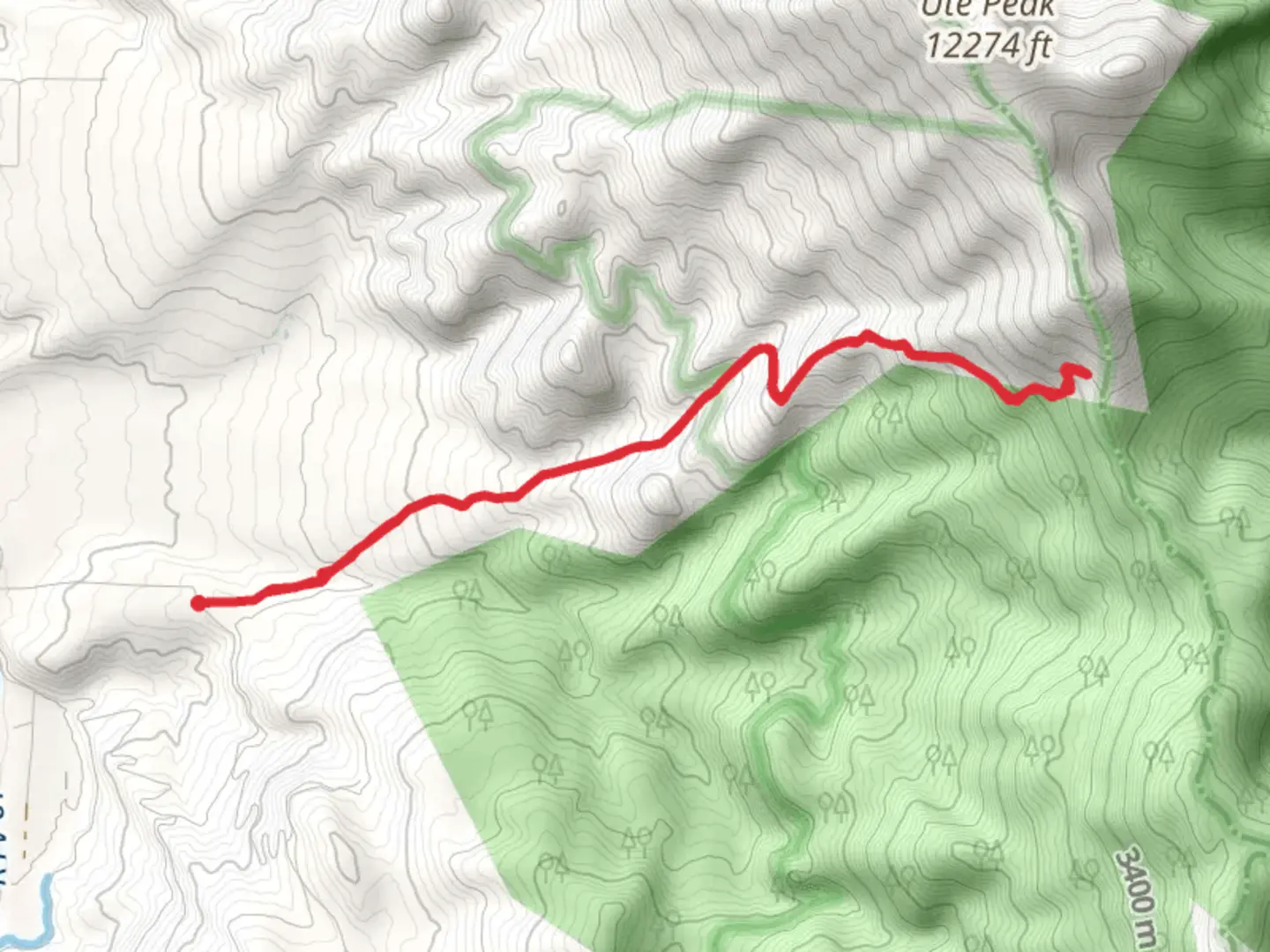 An image depicting the trail Acorn Creek via Acorn Creek Trail and its surrounding area.
