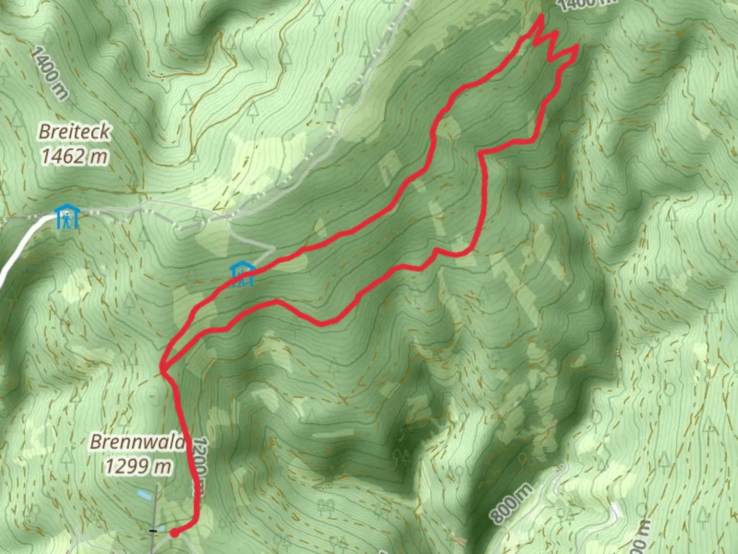 An image depicting the trail Hochwechsel - Spring Trail and its surrounding area.