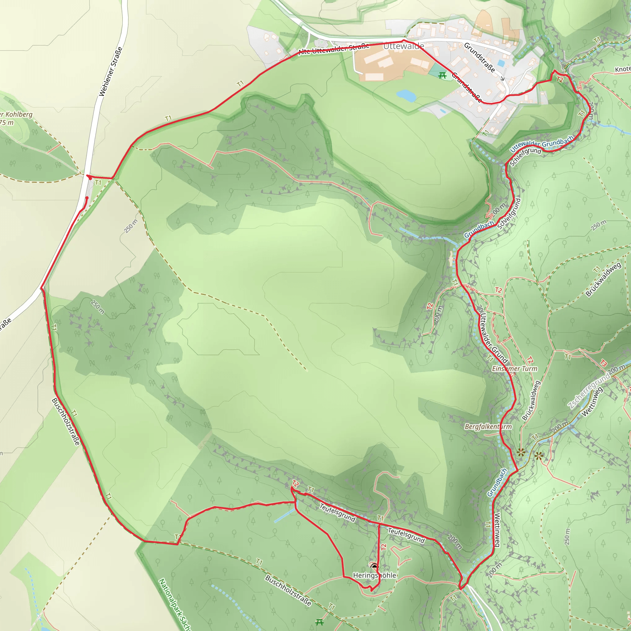 Teufelsgrunf and Schleifgrund mobile static map