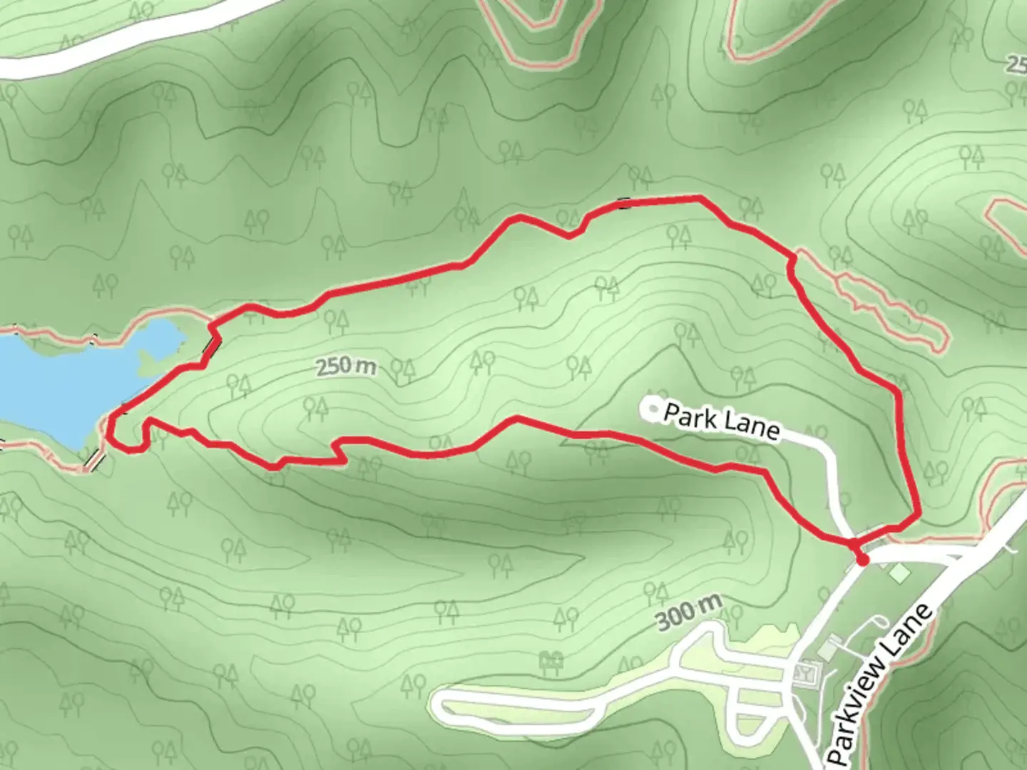 An image depicting the trail Hiking Trail 4 Loop and its surrounding area.