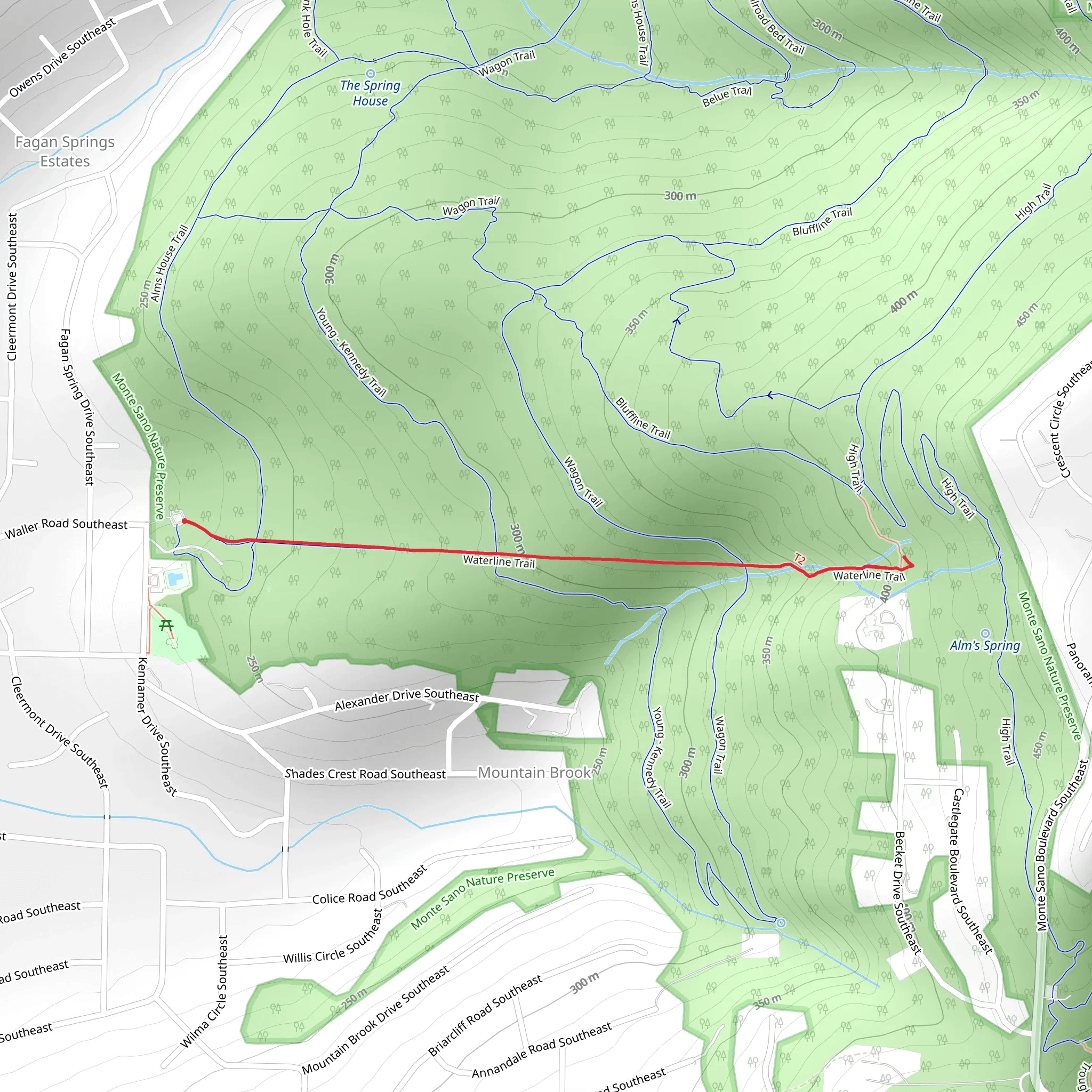 Waterline Trail mobile static map