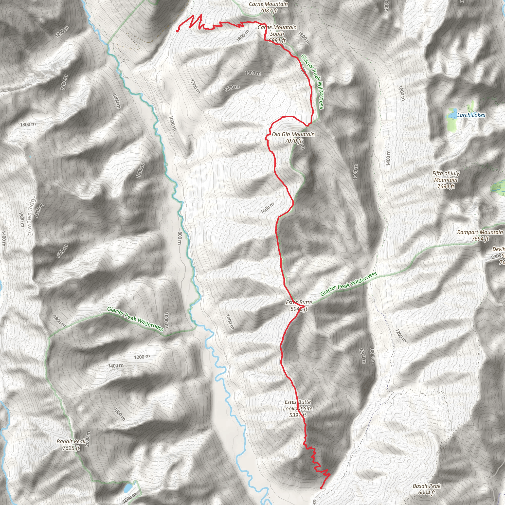 Old Gib Trail mobile static map