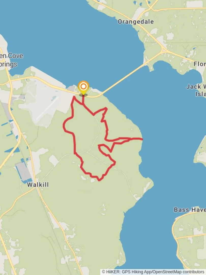 An image depicting the trail Bayard Wildlife Management Area Loop and its surrounding area.