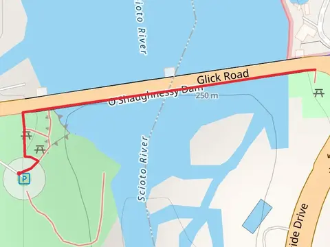 Glick Park and Scioto River