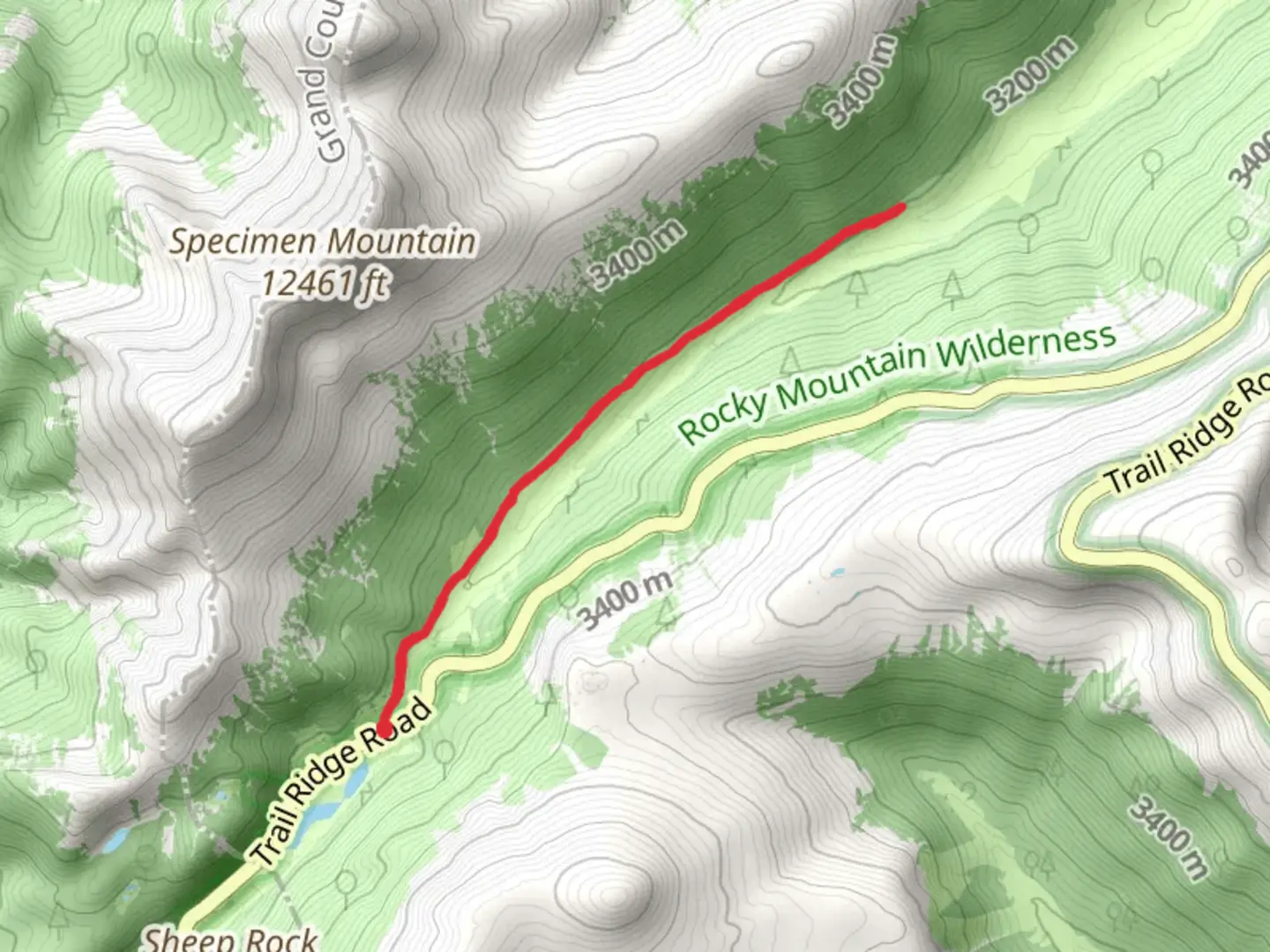 An image depicting the trail Cache la Poudre Trail and its surrounding area.