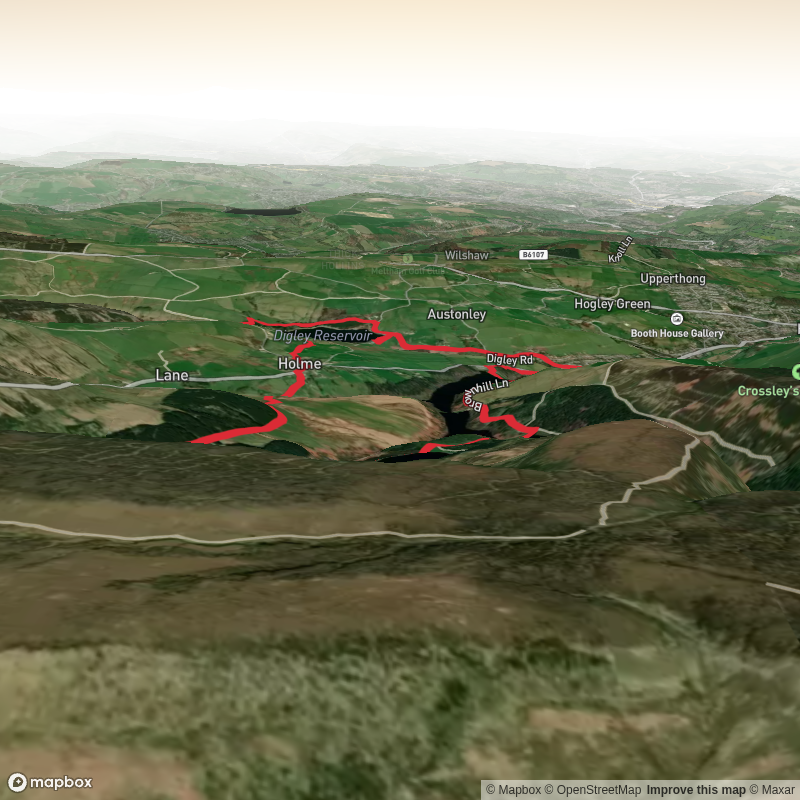 digley reservoir from Holmbridge