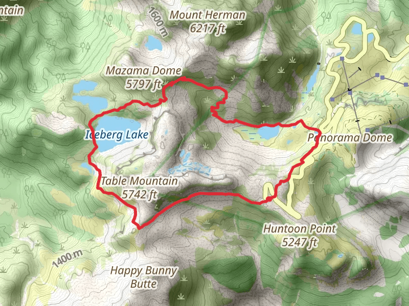 Chain Lakes Trail and Wild Goose Trail