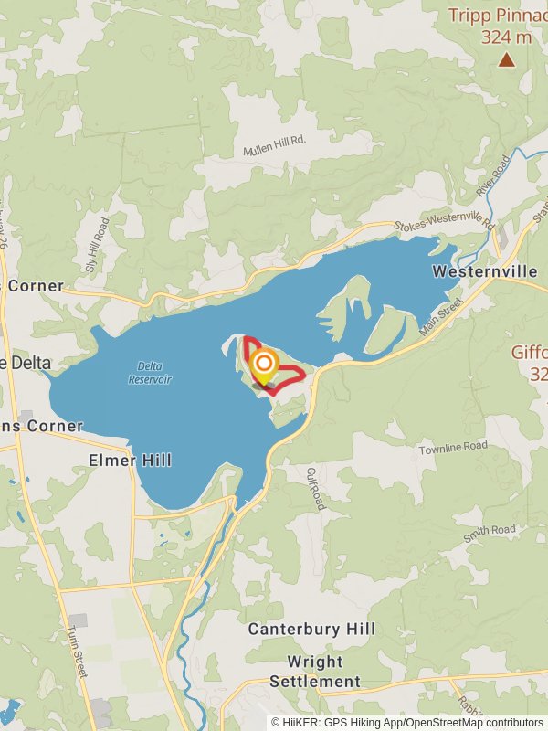Delta Lake State Park Loop mobile static map
