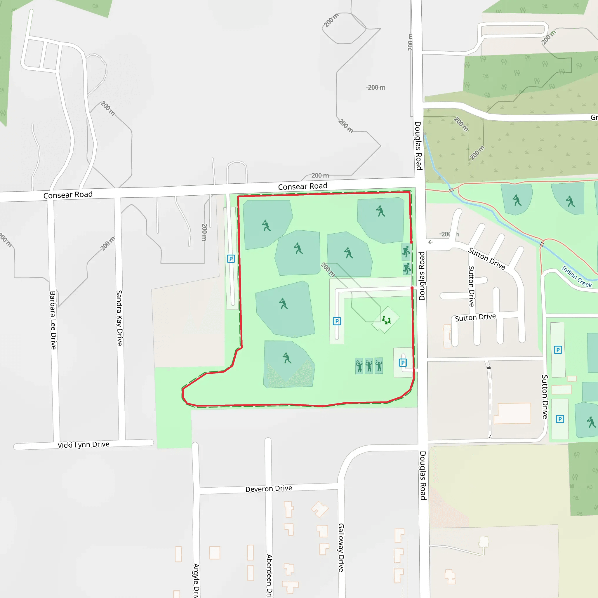 White Park Loop mobile static map