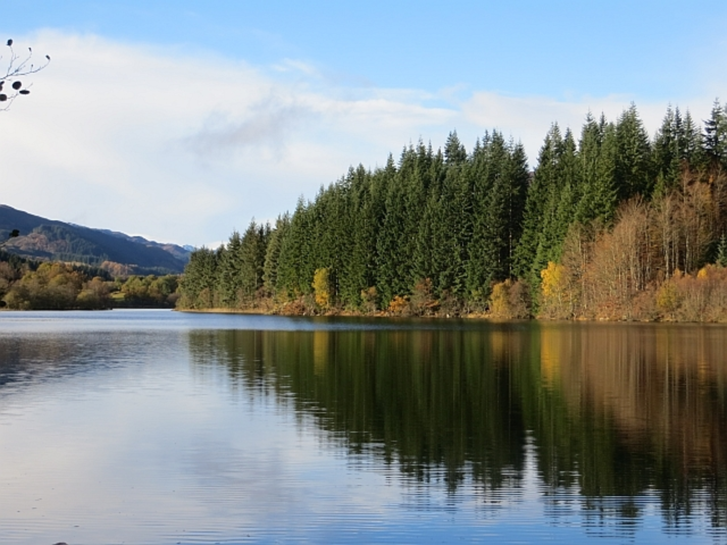 An image depicting the trail Loch Ard Viewpoint Loop Trail and its surrounding area.