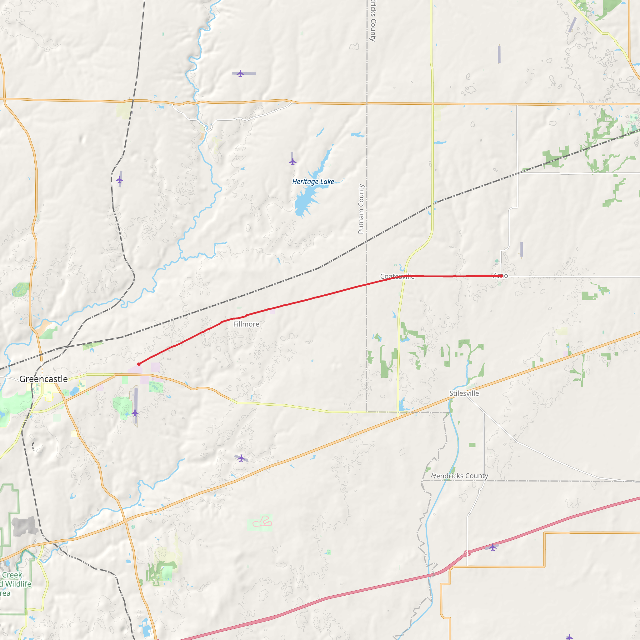 Vandalia Trail mobile static map