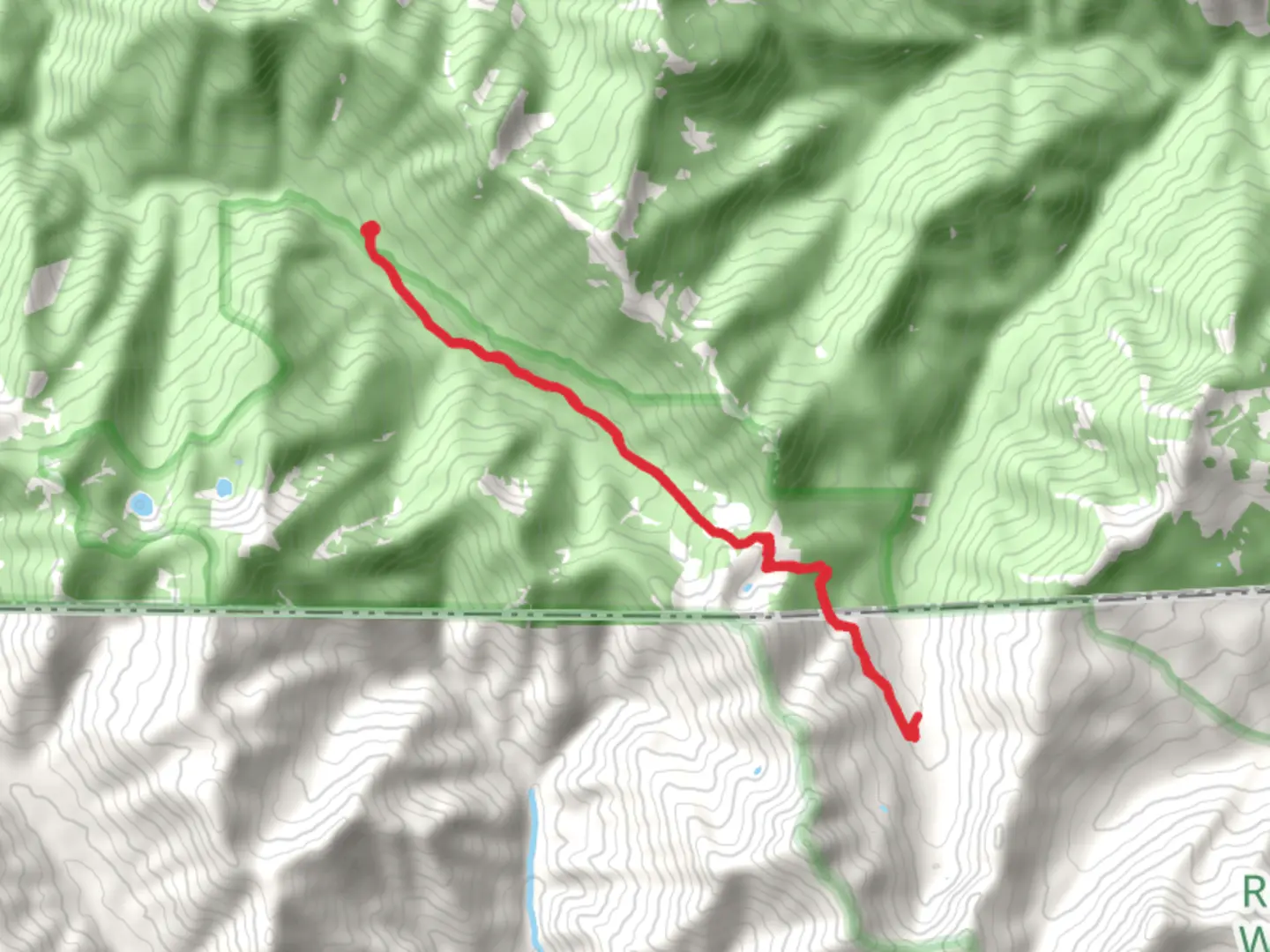An image depicting the trail Sucker Creek Trail and its surrounding area.