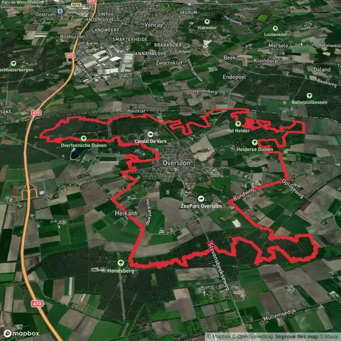 Overloonsche Duinen, Het Helder, Helderse Duinen and Hondsberg Loop
