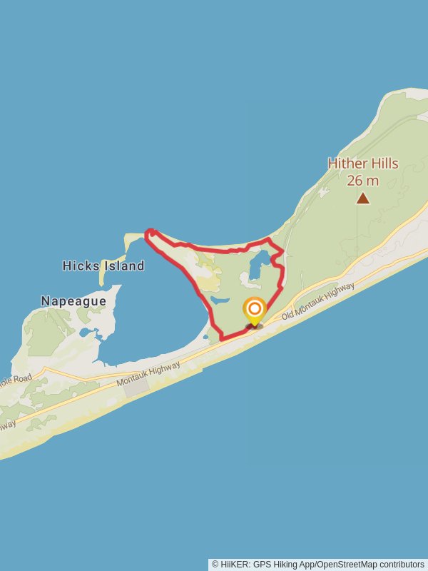 Napeague Harbour Island Loop mobile static map
