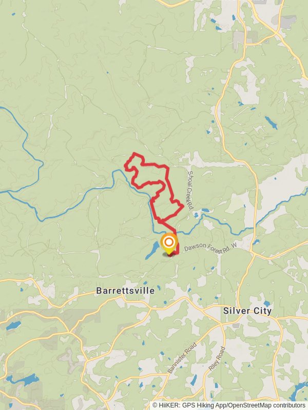 Blue-Red Loop Trail via Etowah River