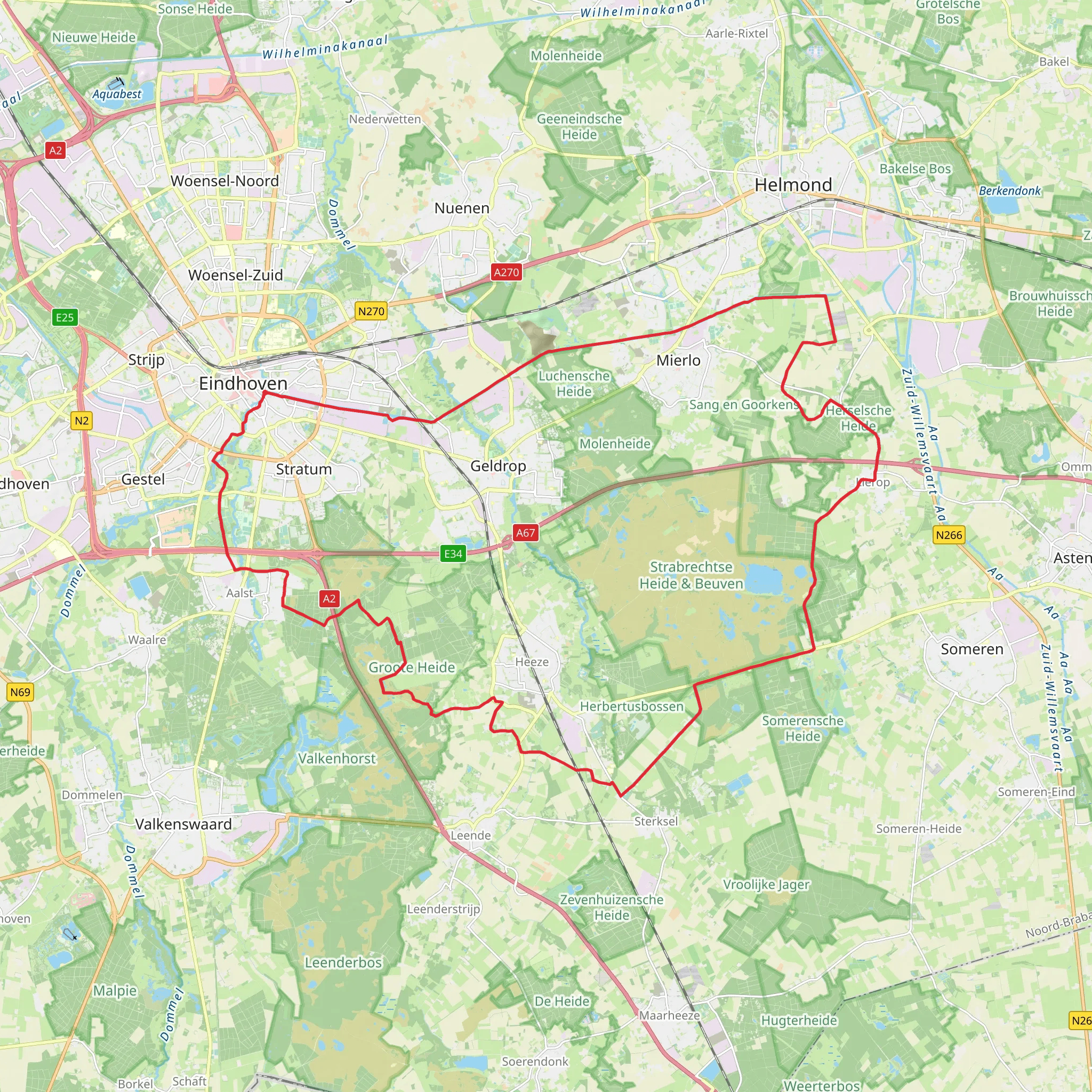 Voorbeeklaan, Somerenseweg and Herselseweg Loop mobile static map