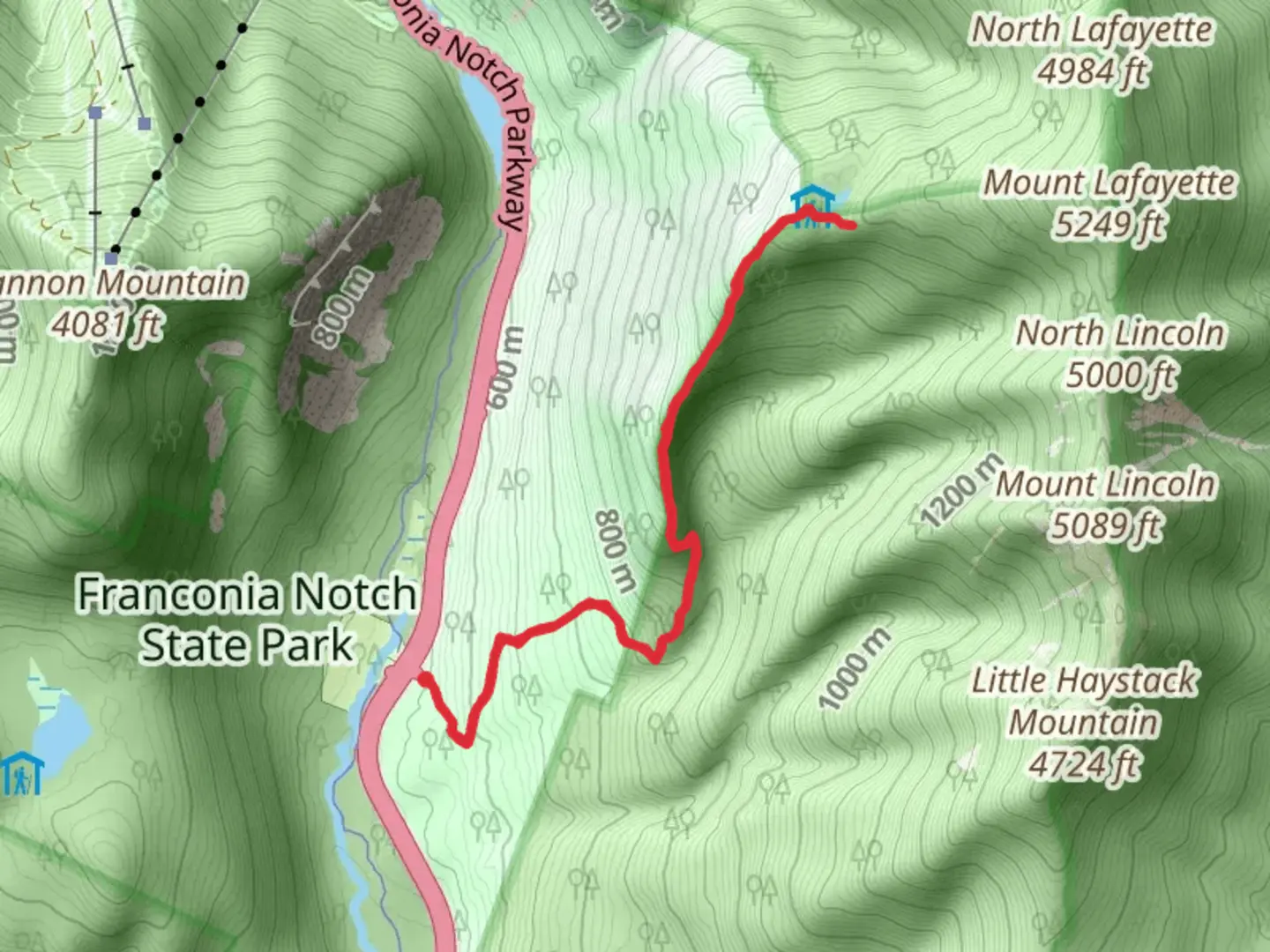 An image depicting the trail Eagle Lake via Greenleaf Trail and its surrounding area.