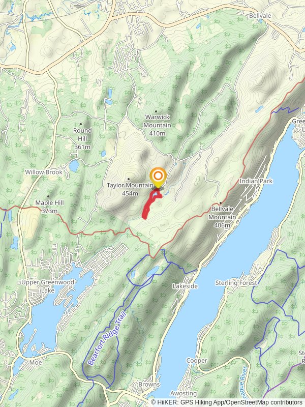 Cascade Lake Loop Trail mobile static map