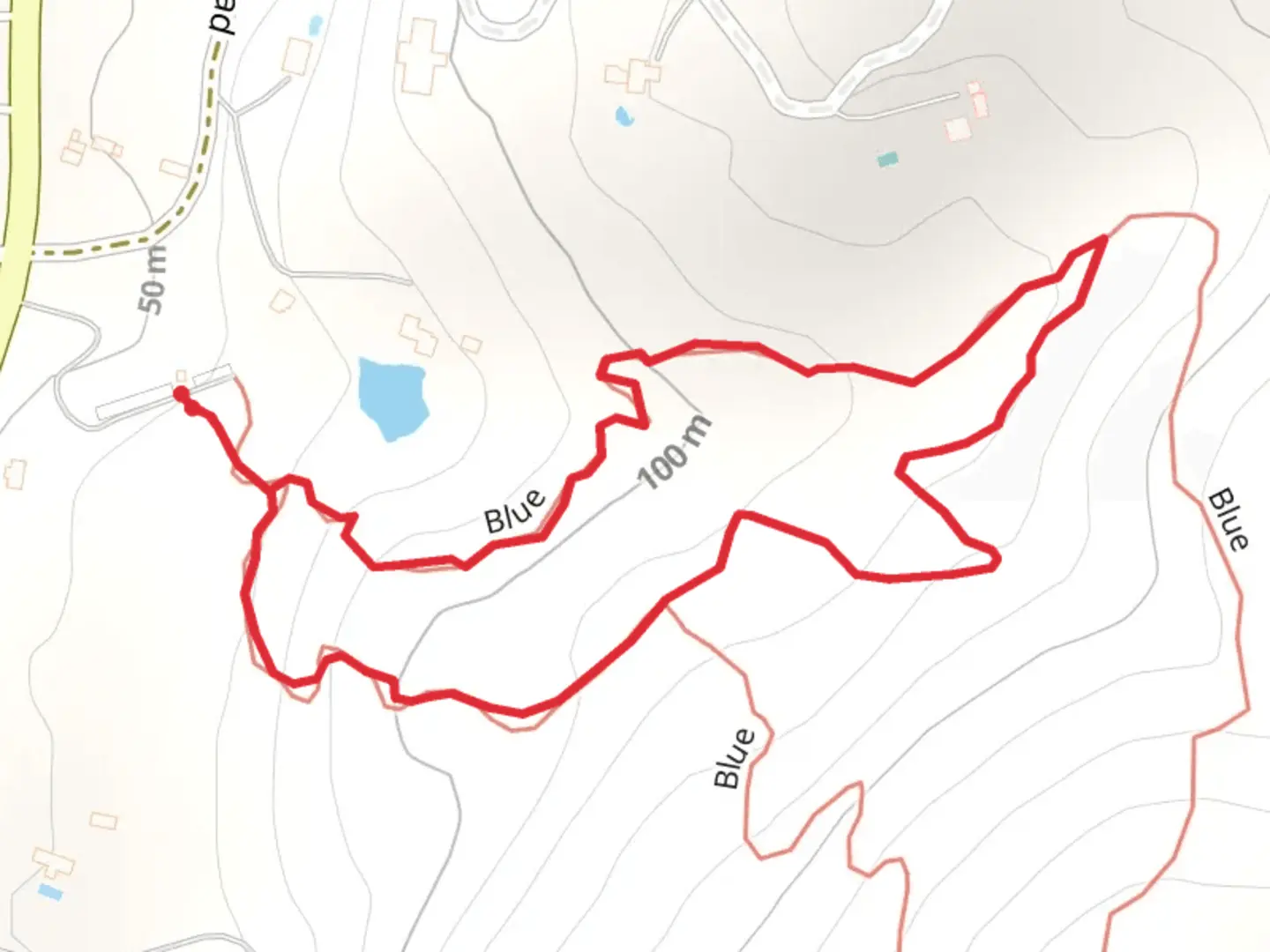 An image depicting the trail Quarry Pond Loop and its surrounding area.