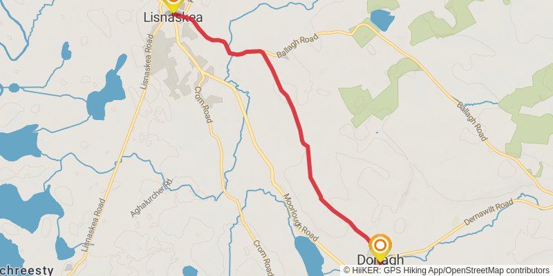 Sliabh Beagh Way stage 4 Map