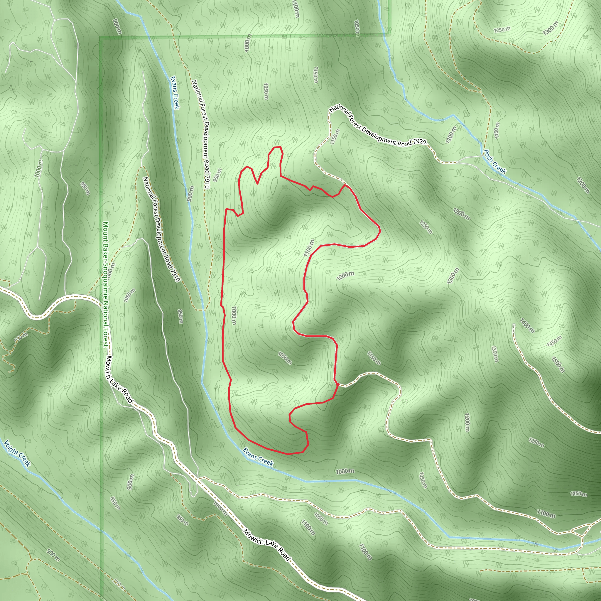 Evans 1140 Trail mobile static map