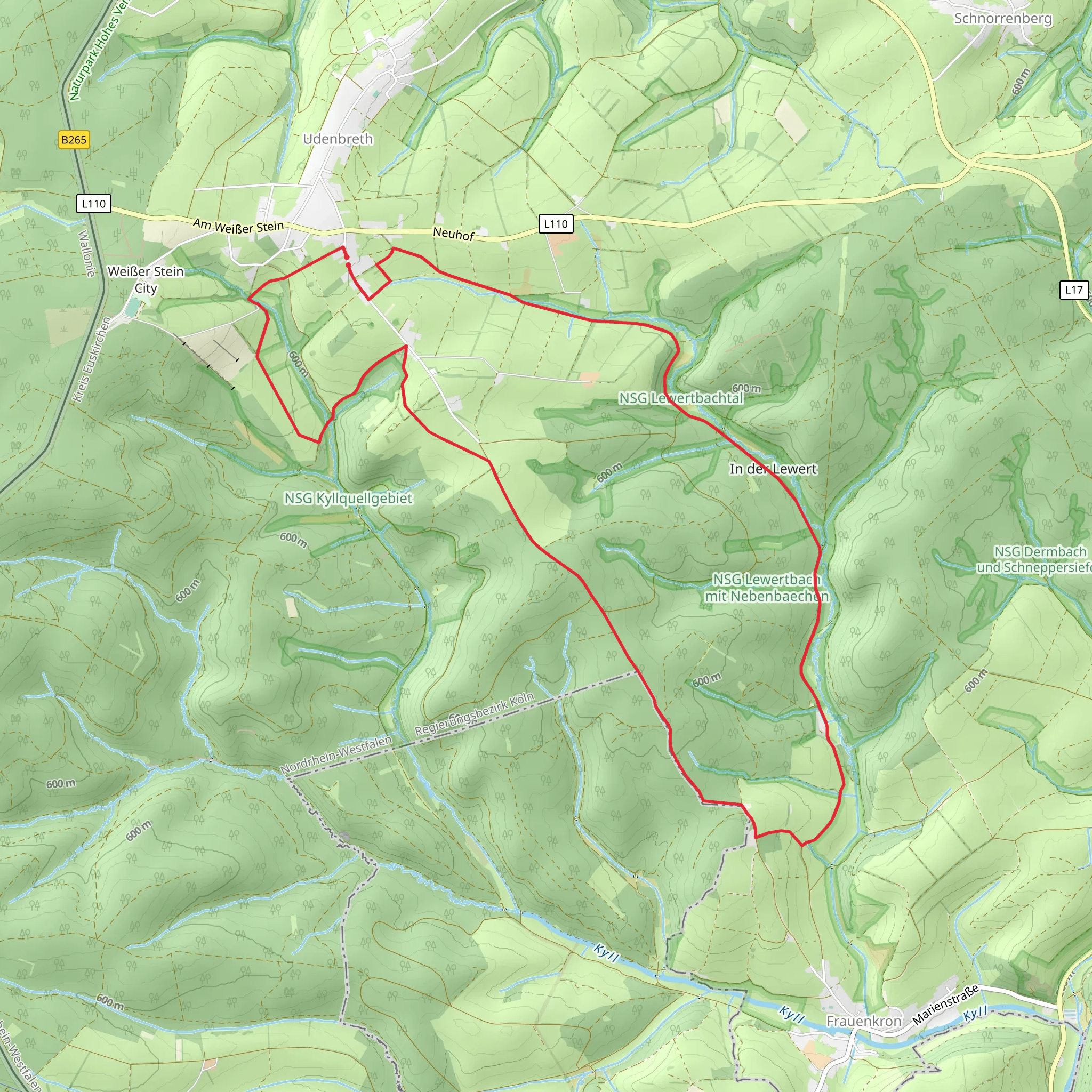 Eifelschleife Loop mobile static map