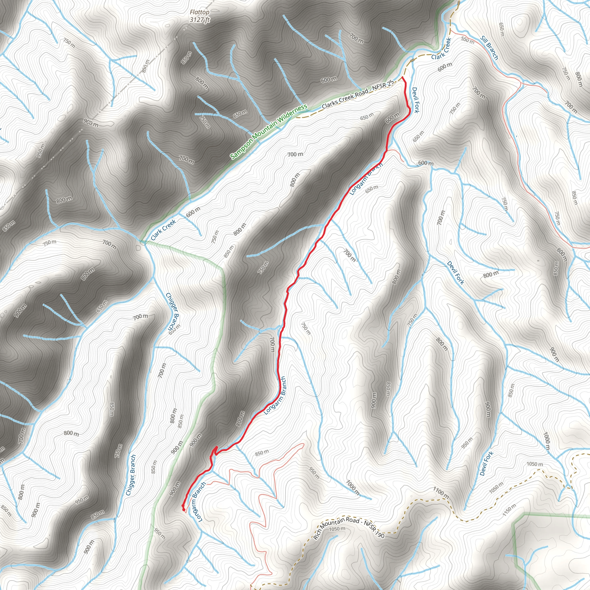 Longarm Branch mobile static map