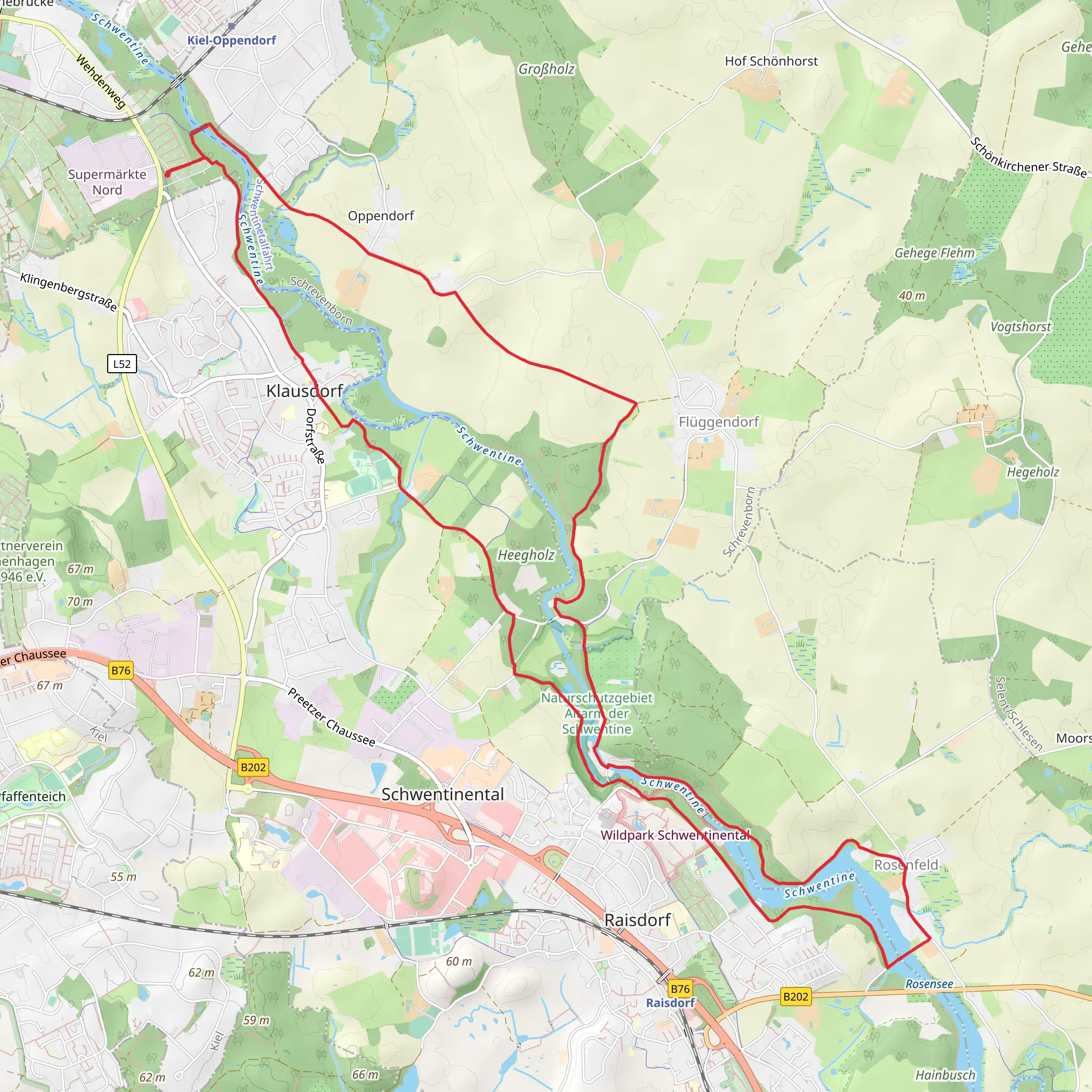 Schwentine via An der Schwentine mobile static map
