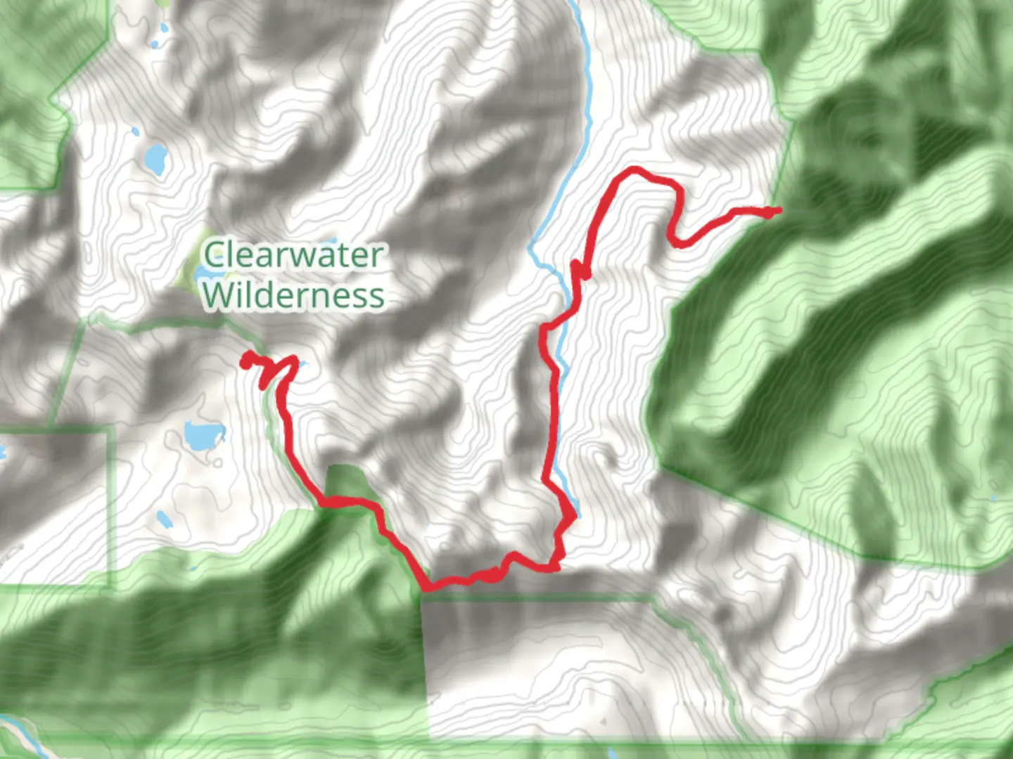 An image depicting the trail Carbon Trail and its surrounding area.