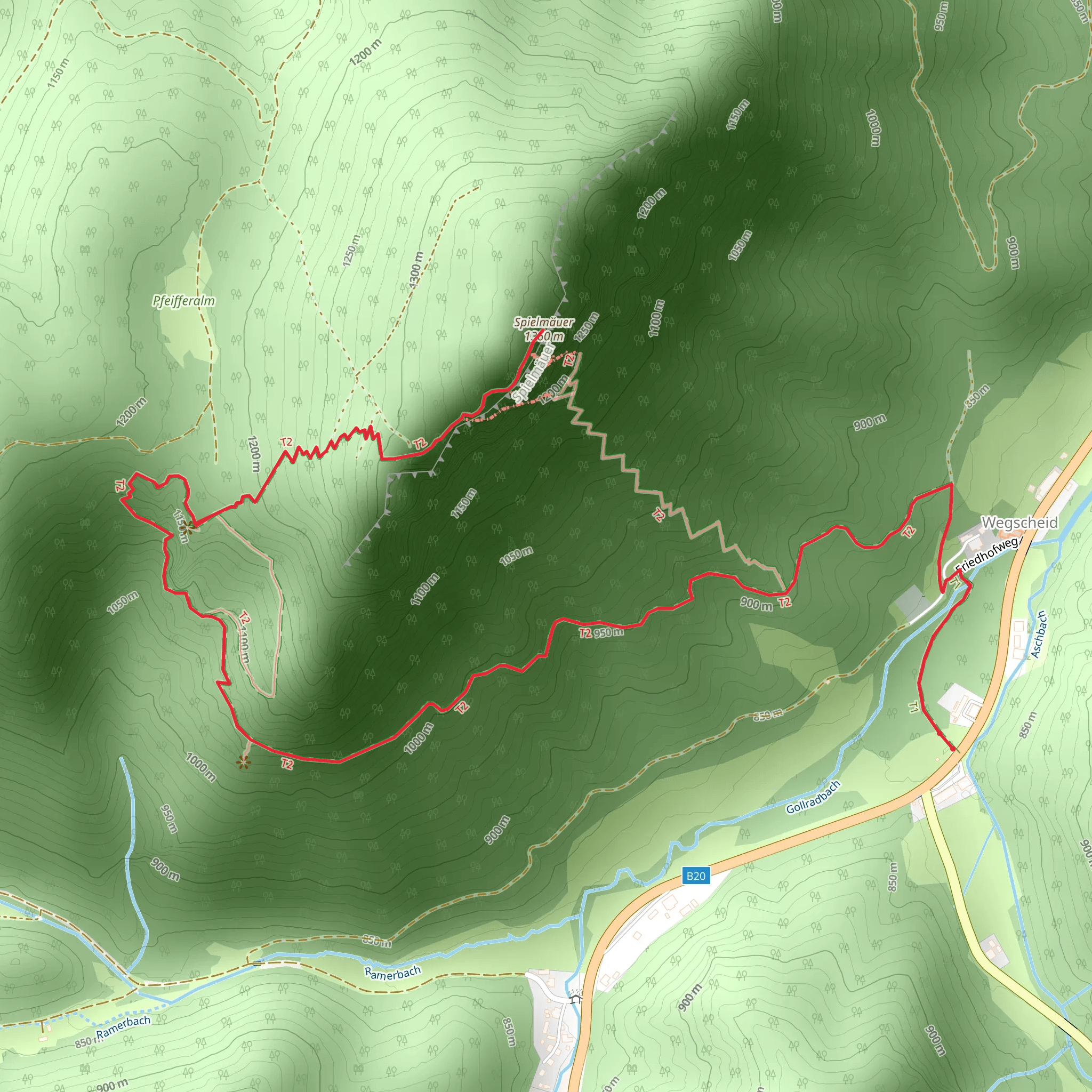 Spielmäuer Hike mobile static map