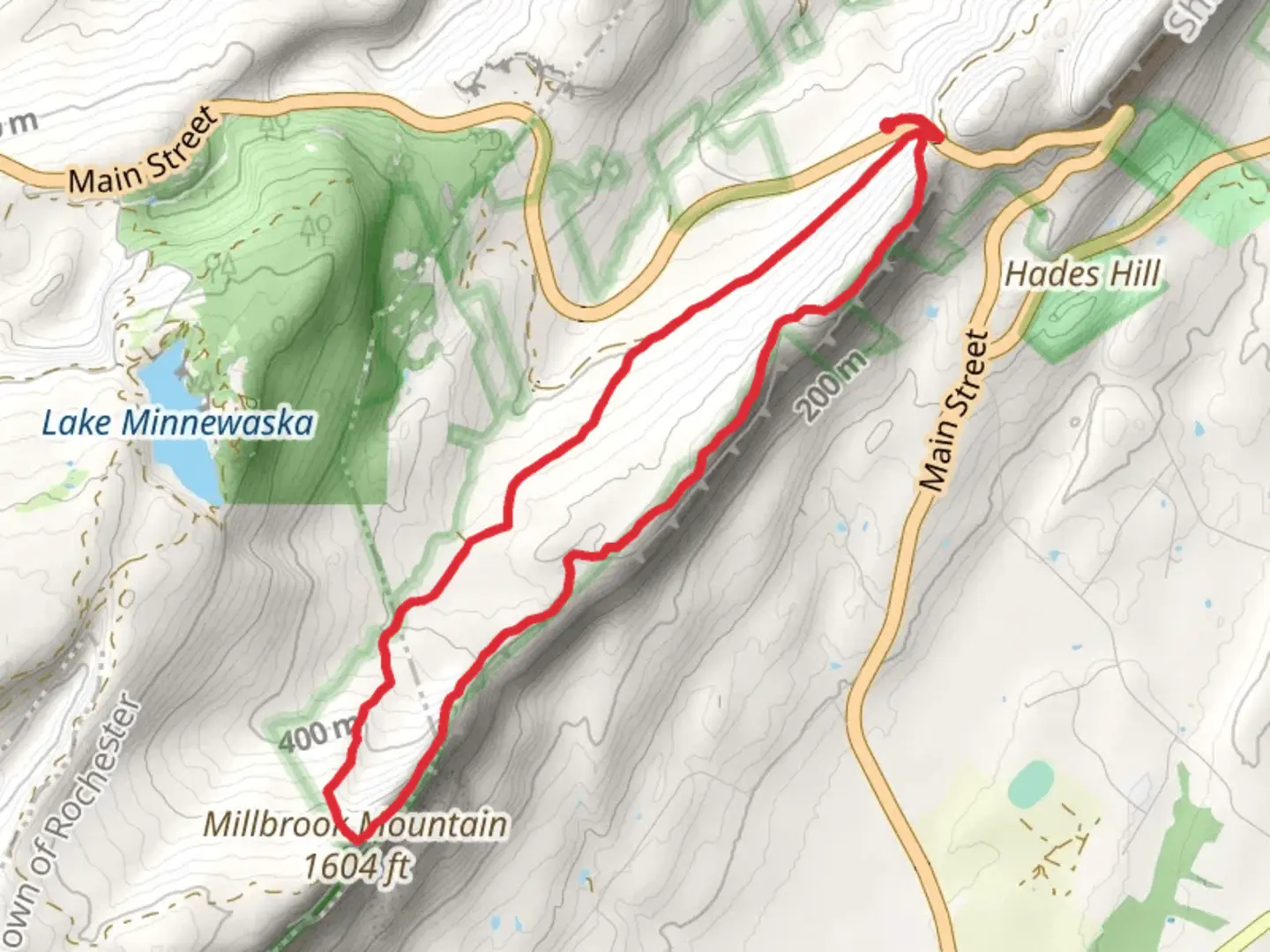 An image depicting the trail Millbrook Ridge and Coxing Trail Loop and its surrounding area.