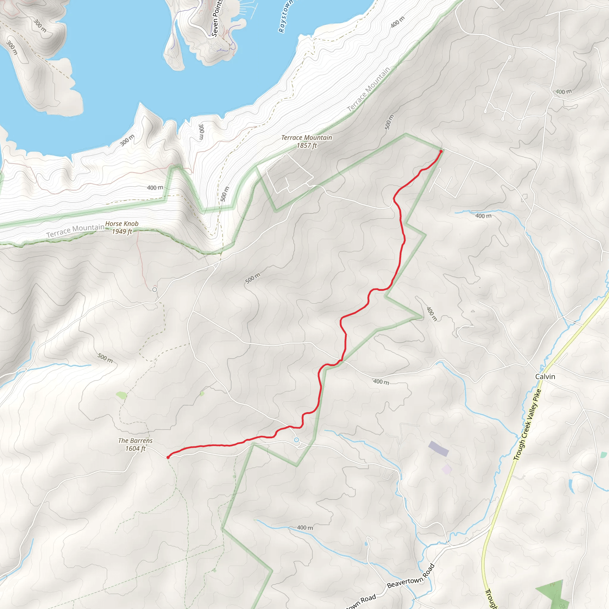 Over There Trail mobile static map