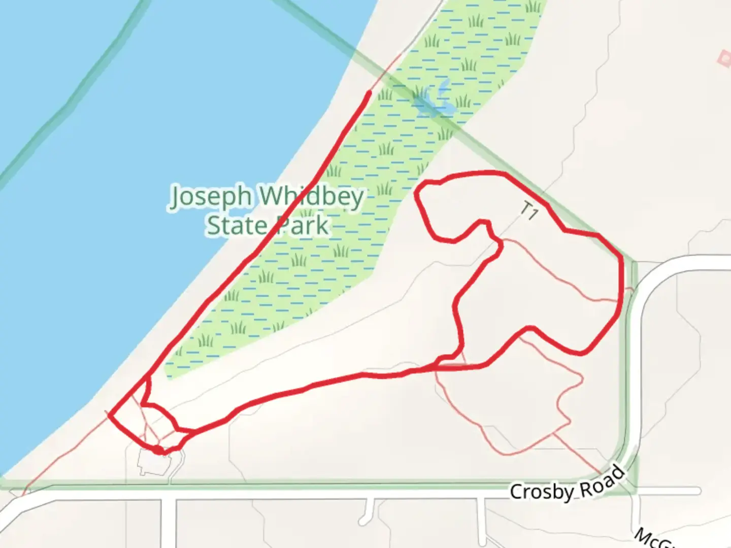 An image depicting the trail Moyers Loop and its surrounding area.