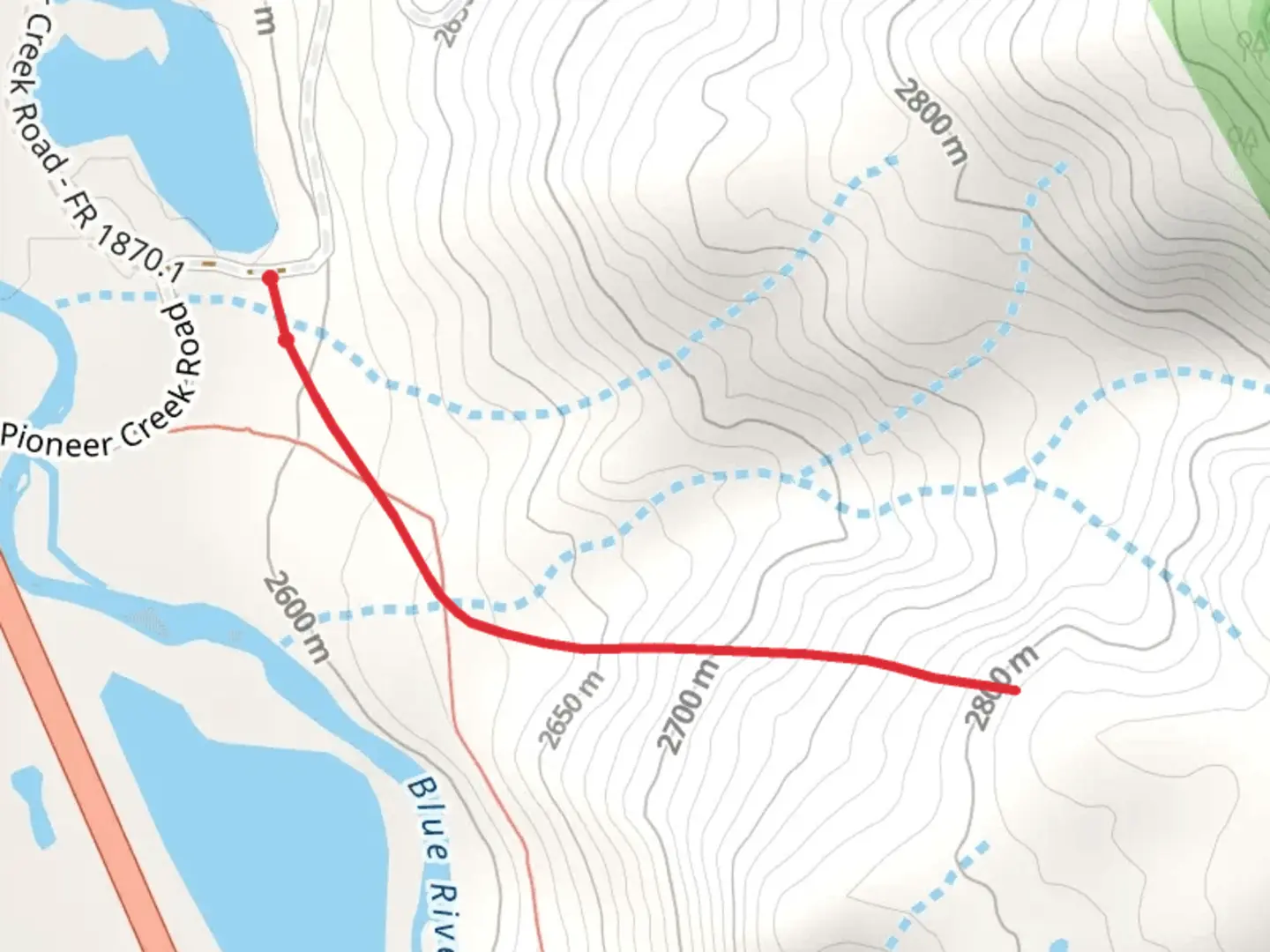 An image depicting the trail Bushee Creek Trail and its surrounding area.