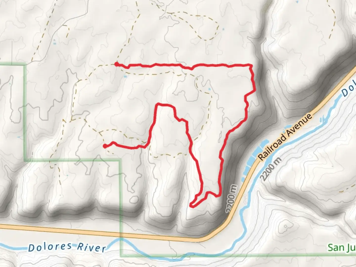 An image depicting the trail Italian Canyon Trail and its surrounding area.
