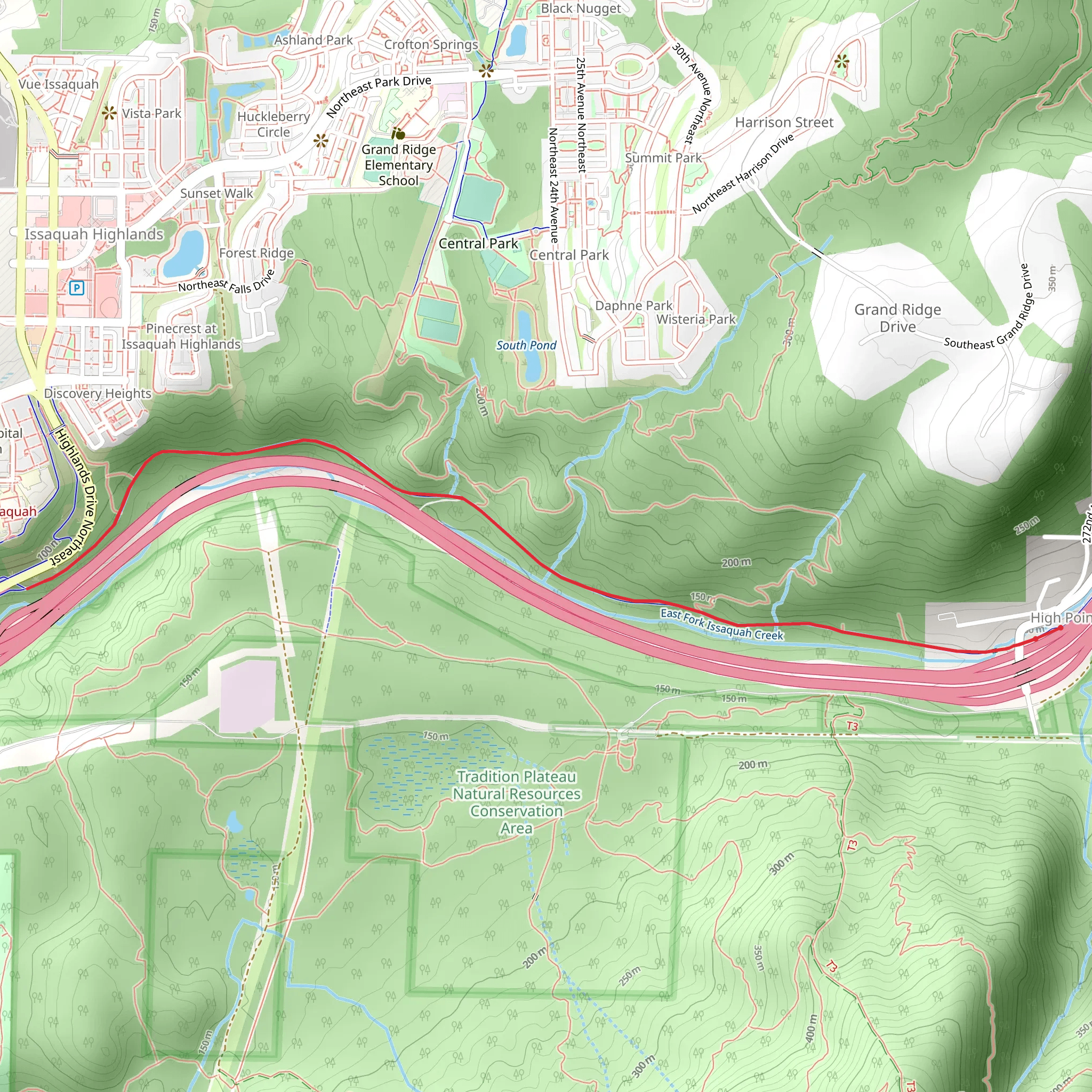 Issaquah Preston Trail mobile static map
